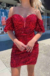 Bodycon Sweetheart Sequins Homecoming Dress
